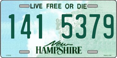 NH license plate 1415379