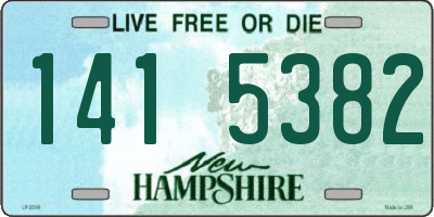 NH license plate 1415382