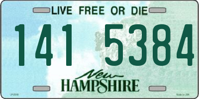 NH license plate 1415384