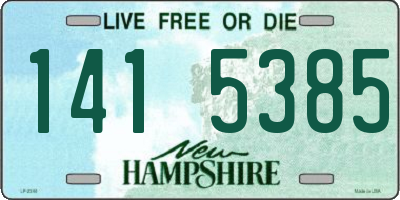 NH license plate 1415385