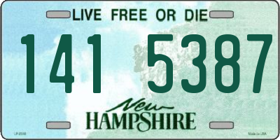 NH license plate 1415387