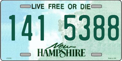 NH license plate 1415388