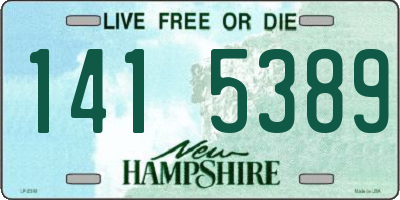 NH license plate 1415389