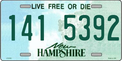 NH license plate 1415392