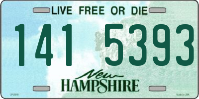 NH license plate 1415393
