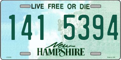 NH license plate 1415394