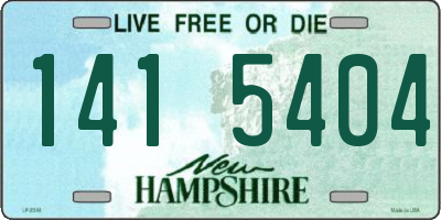 NH license plate 1415404