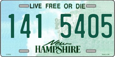 NH license plate 1415405