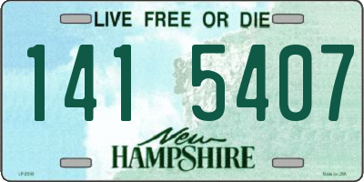 NH license plate 1415407