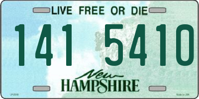 NH license plate 1415410