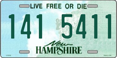 NH license plate 1415411