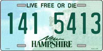 NH license plate 1415413