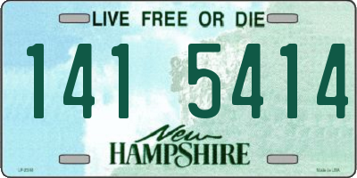 NH license plate 1415414