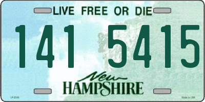 NH license plate 1415415