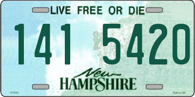 NH license plate 1415420