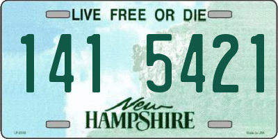 NH license plate 1415421