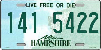 NH license plate 1415422