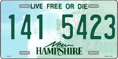 NH license plate 1415423