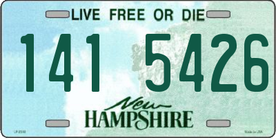 NH license plate 1415426
