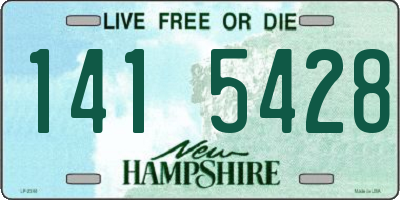 NH license plate 1415428