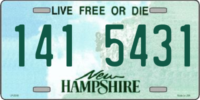 NH license plate 1415431