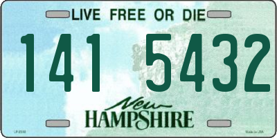 NH license plate 1415432