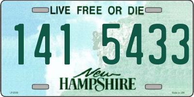 NH license plate 1415433