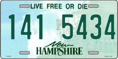 NH license plate 1415434