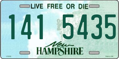 NH license plate 1415435
