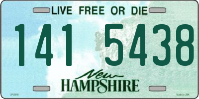 NH license plate 1415438