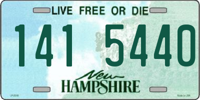 NH license plate 1415440
