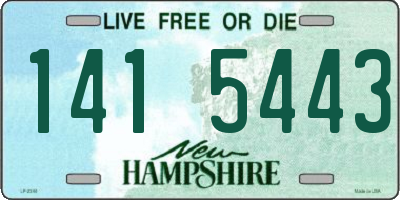 NH license plate 1415443