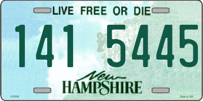 NH license plate 1415445