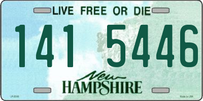 NH license plate 1415446