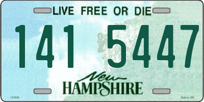 NH license plate 1415447