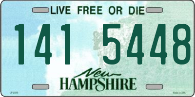 NH license plate 1415448