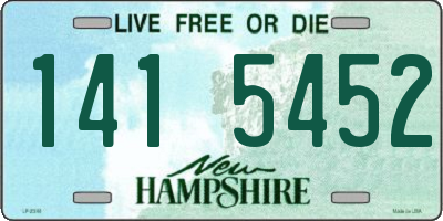 NH license plate 1415452