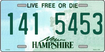NH license plate 1415453