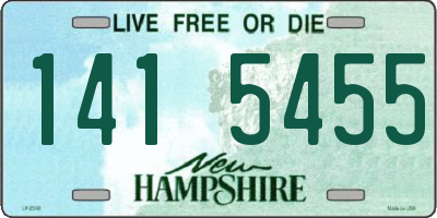 NH license plate 1415455