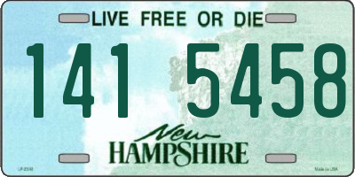 NH license plate 1415458