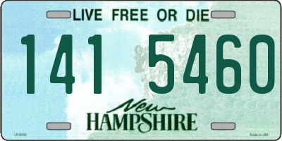 NH license plate 1415460