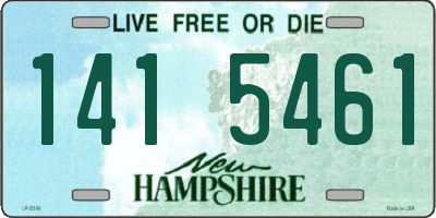 NH license plate 1415461