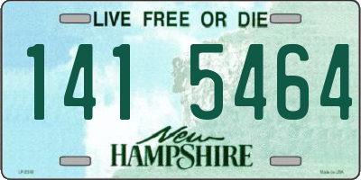 NH license plate 1415464