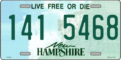 NH license plate 1415468