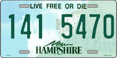 NH license plate 1415470