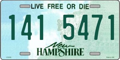 NH license plate 1415471