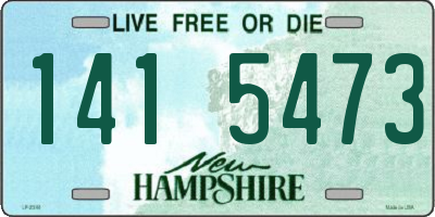 NH license plate 1415473