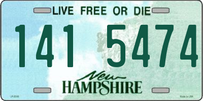 NH license plate 1415474