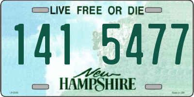 NH license plate 1415477