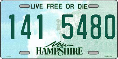 NH license plate 1415480